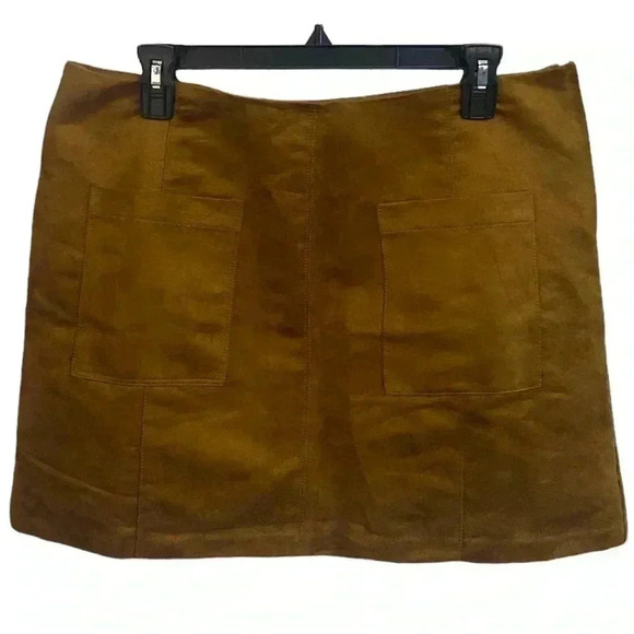 NWT Old Navy Faux Suede Midi Skirt - Picture 2 of 7